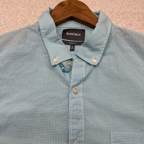 Bonobos Standard Fit Men’s Lightweight Button Down Shirt Light Blue Size XL - Picture 3 of 7